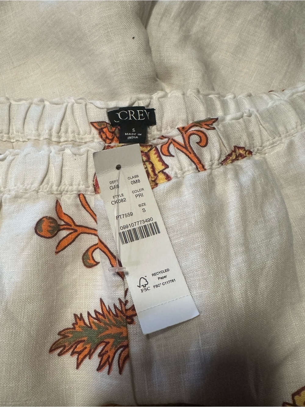 J. Crew Cream Embroidered Shorts - Picture 4 of 4